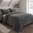 Single Size Chunky Popcorn Duvet Set - Charcoal