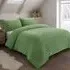 Single Size Chunky Popcorn Duvet Set - Olive