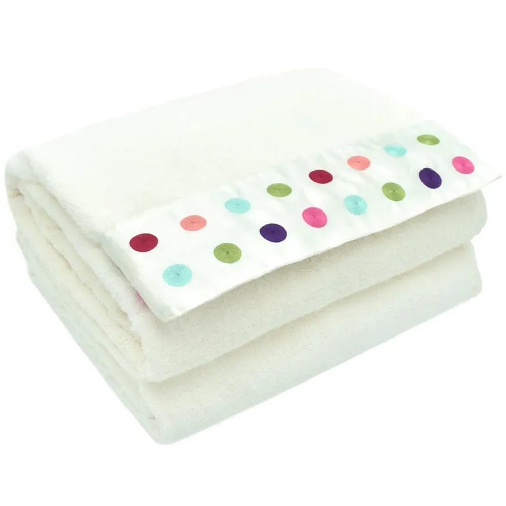 Spots Bath Towel Set of 2 - Multi, Cotton image