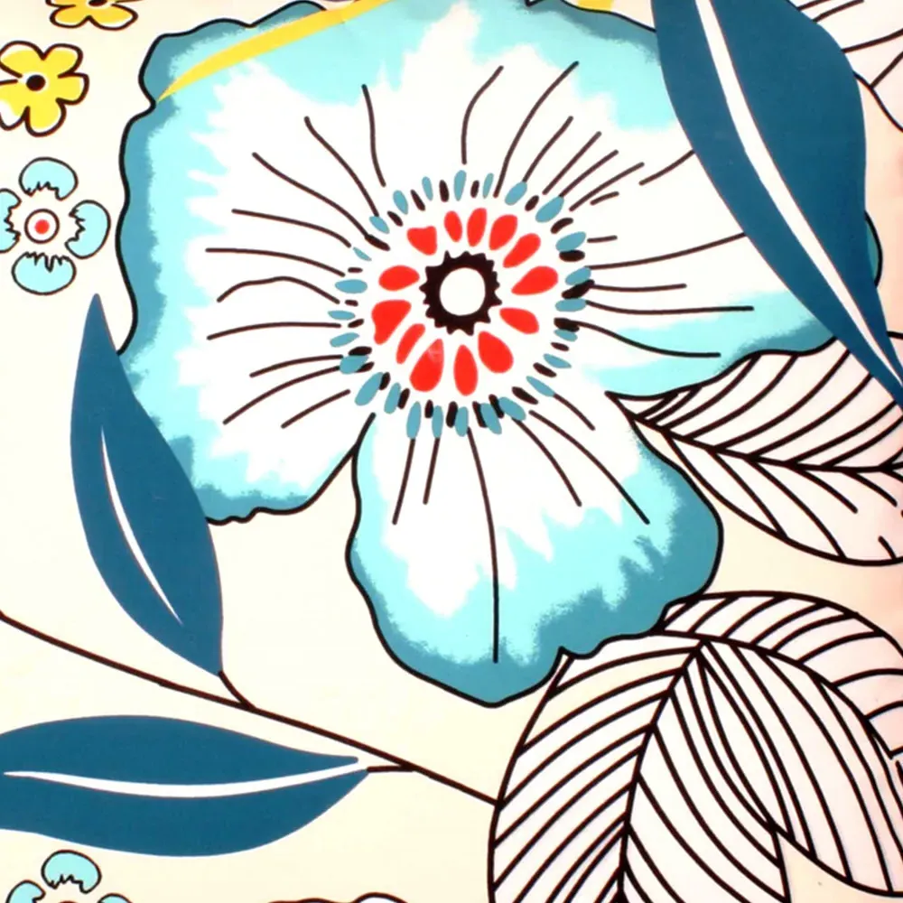 Summer Bloom Printed Filled Cushion 43x43cm 2 Pack - Multi