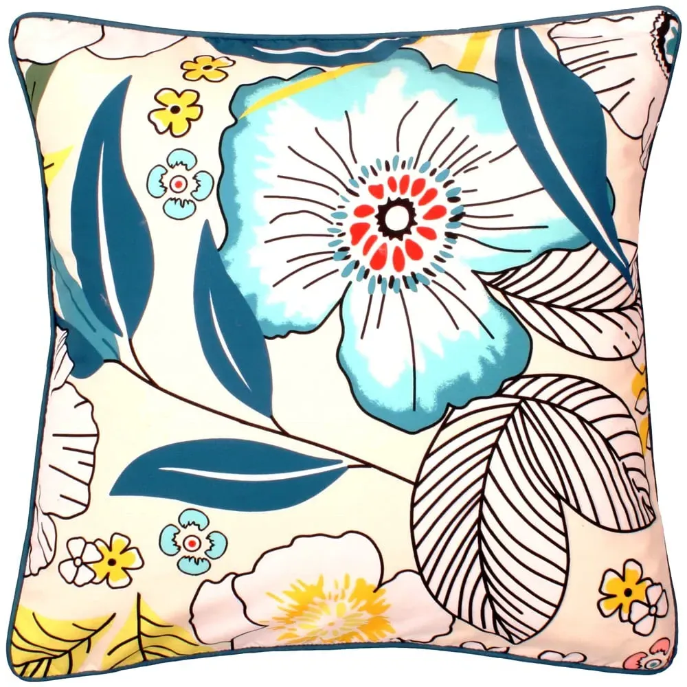 Summer Bloom Printed Filled Cushion 43x43cm 2 Pack - Multi