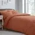 Super King Size Duvet Set - Orange, Microfibre