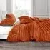 Super King Size Jumbo Cord Duvet Set - Rust