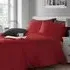 Super King Size Quilted Geo Duvet Set - Red