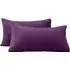 Teddy Fleece Pillowcase 2 Pack - Purple