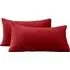 Teddy Fleece Pillowcase 2 Pack - Red