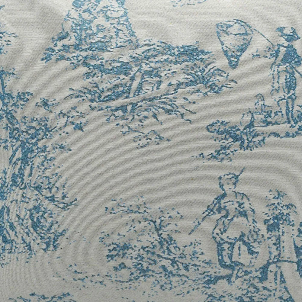 Toille Tapestry Filled Cushion 2 Pack - Blue