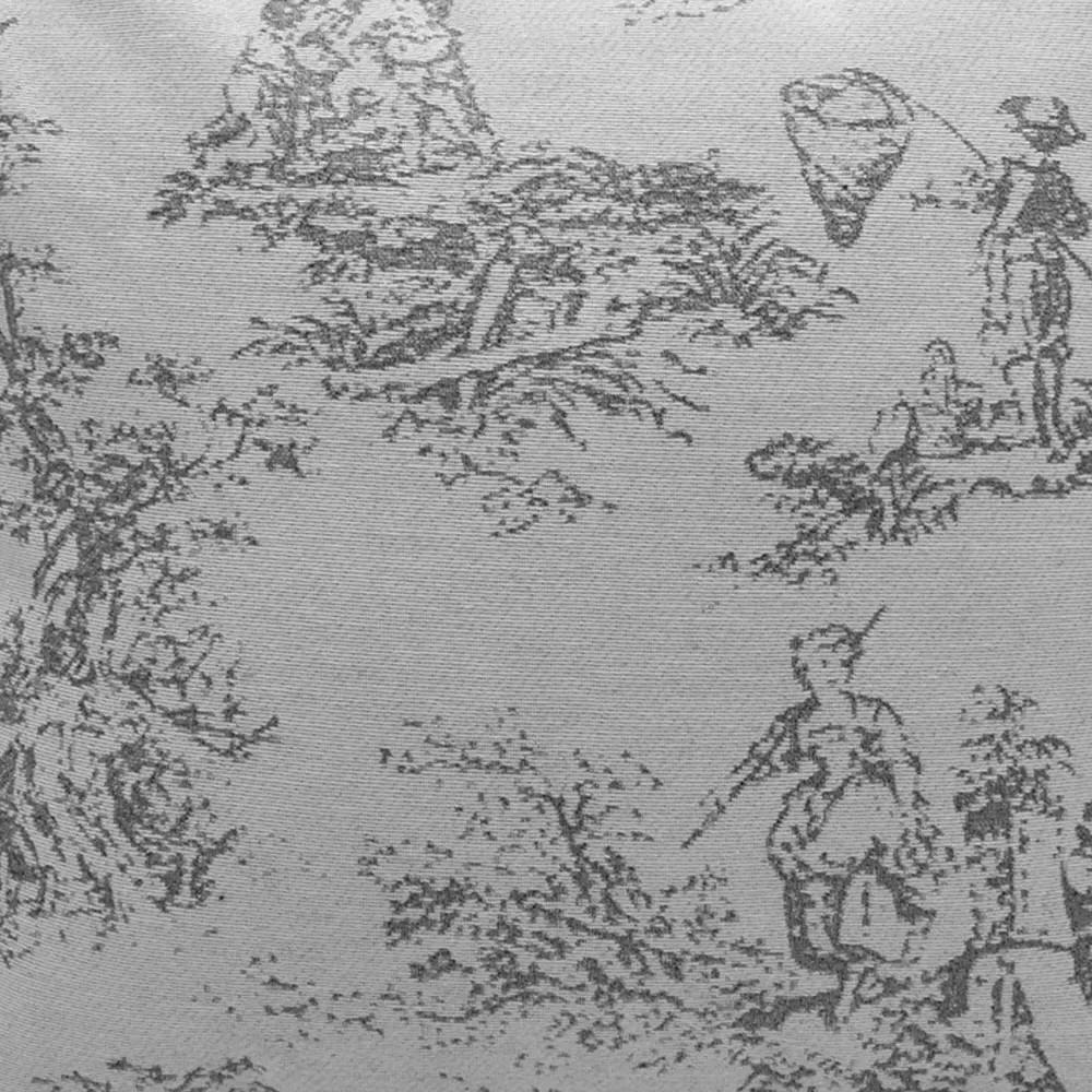 Toille Tapestry Filled Cushion 2 Pack - Grey