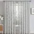 Tufted Mariella Sheer Voile Panel Curtain - Grey, Polyester