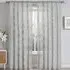 Tufted Mariella Sheer Voile Panel Curtain - Grey, Polyester