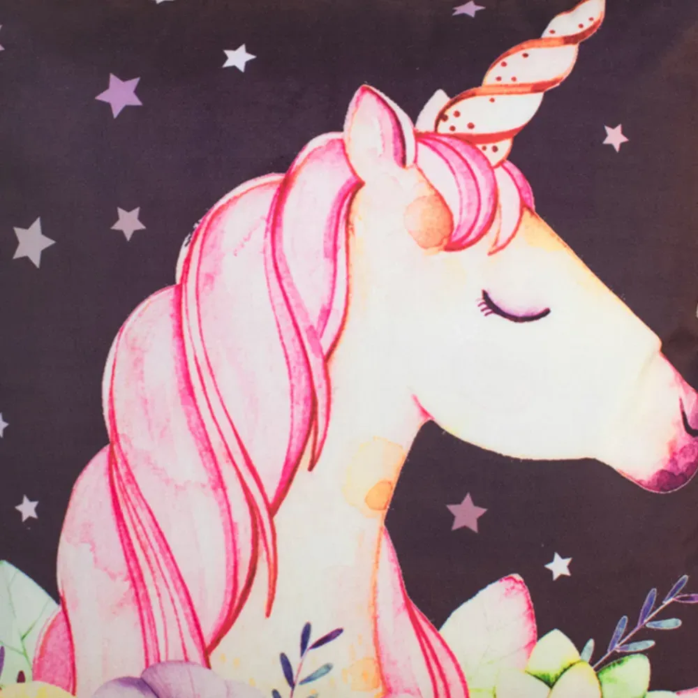 Unicorn Star Filled Cushion 43x43cm 2 Pack - Multi