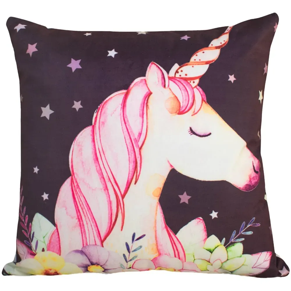 Unicorn Star Filled Cushion 43x43cm 2 Pack - Multi