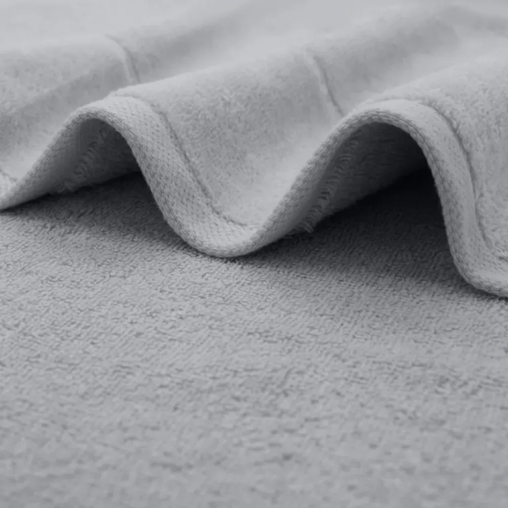 Velour Hand Towel 2 Pack - Grey, Cotton