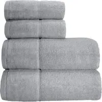 Velour Hand Towel 2 Pack - Grey, Cotton