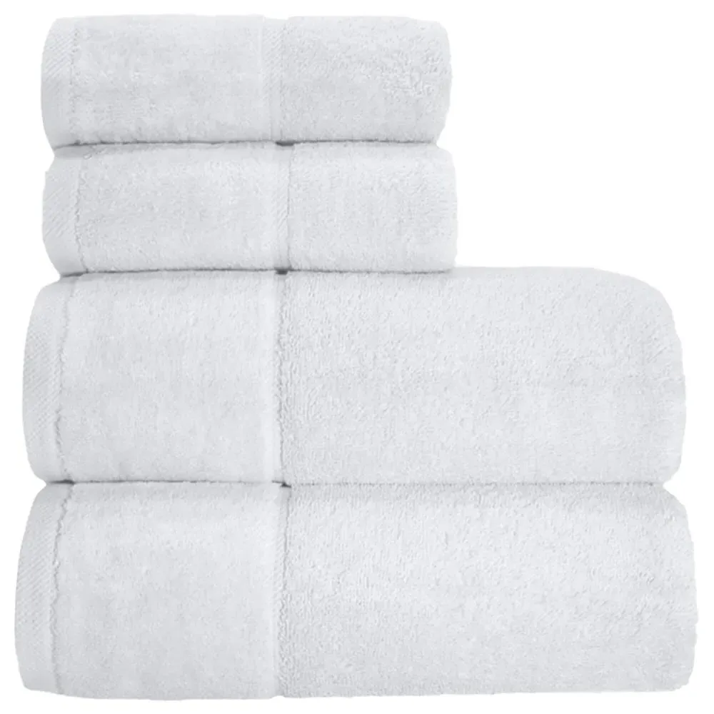 Velour Hand Towel 2 Pack - White, Cotton