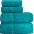 Velour Plush Bath Towel 2 Pack - Green, Cotton