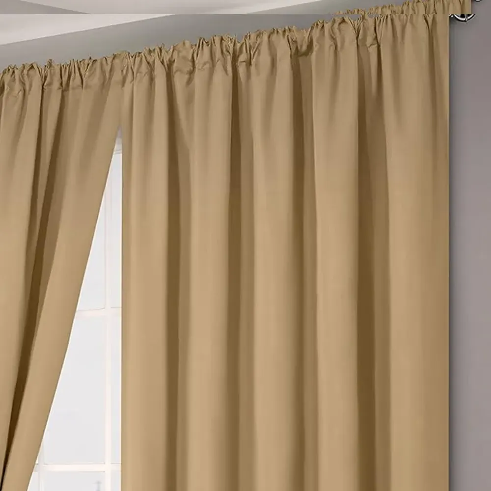 Verona Tape Top Curtains - Latte