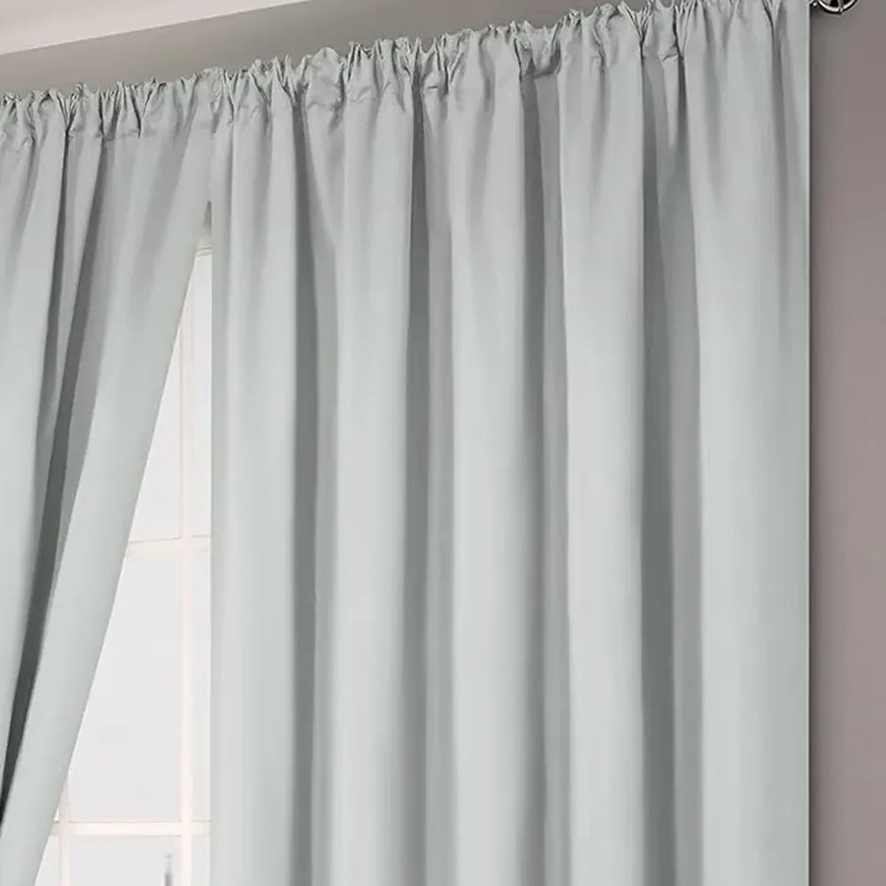 Verona Tape Top Curtains - Silver