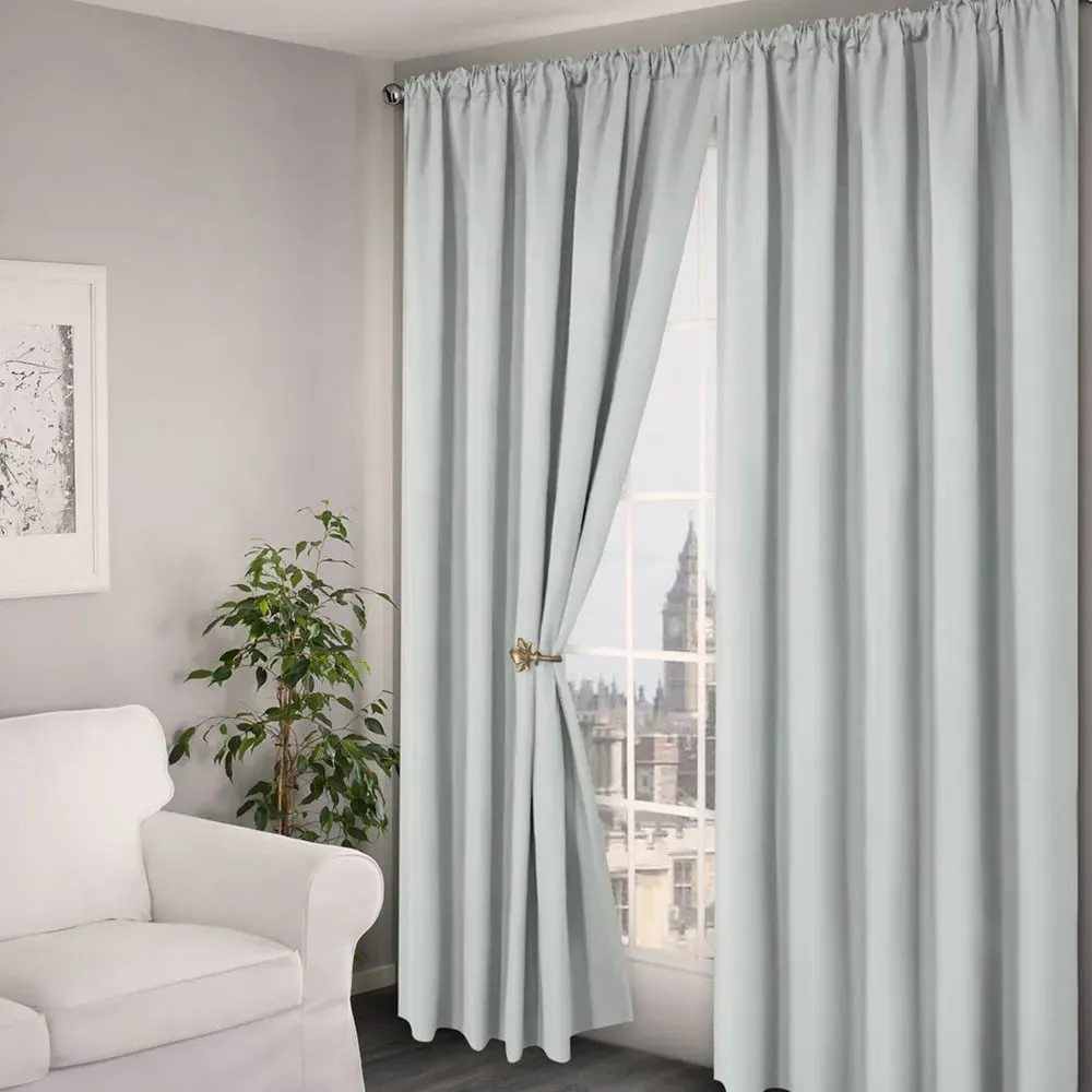 Verona Tape Top Curtains - Silver
