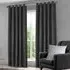 Waffle Blackout Curtains - Charcoal