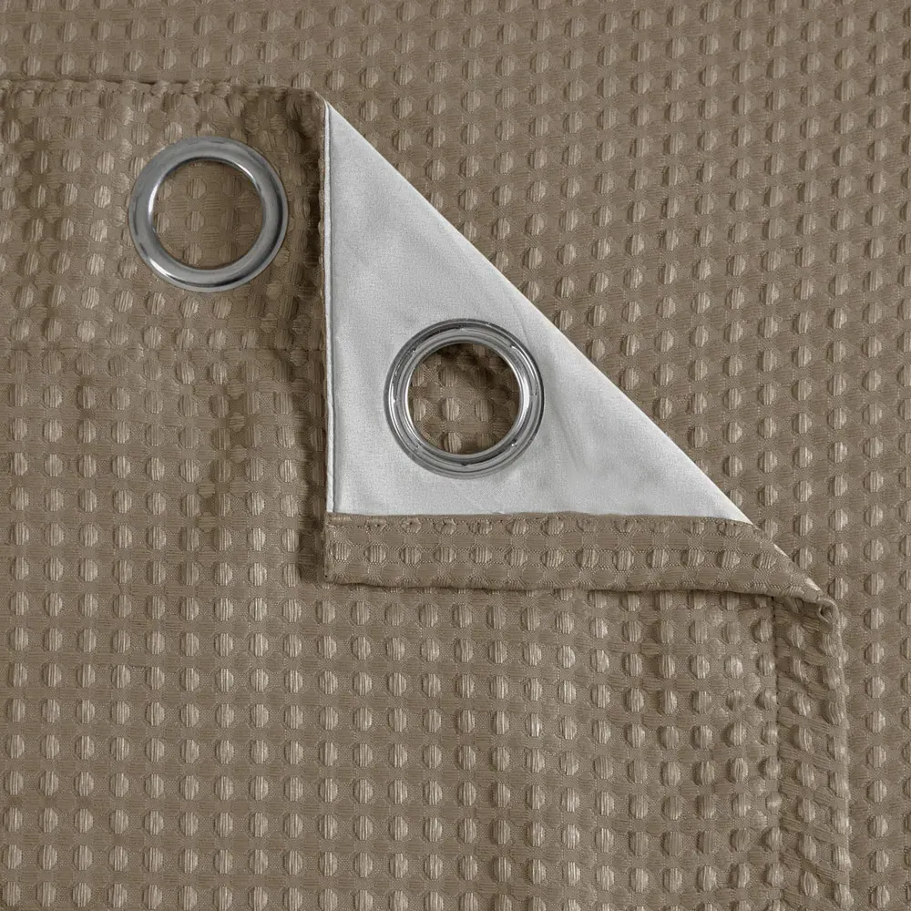 Waffle Blackout Curtains - Cream