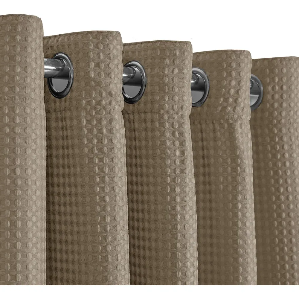 Waffle Blackout Curtains - Cream
