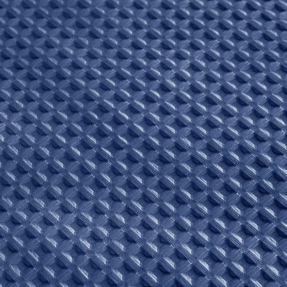 Waffle Blackout Curtains - Navy Blue