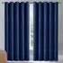 Waffle Blackout Curtains - Navy Blue