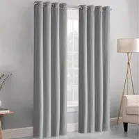 Waffle Blackout Curtains - Silver