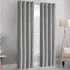 Waffle Blackout Curtains - Silver