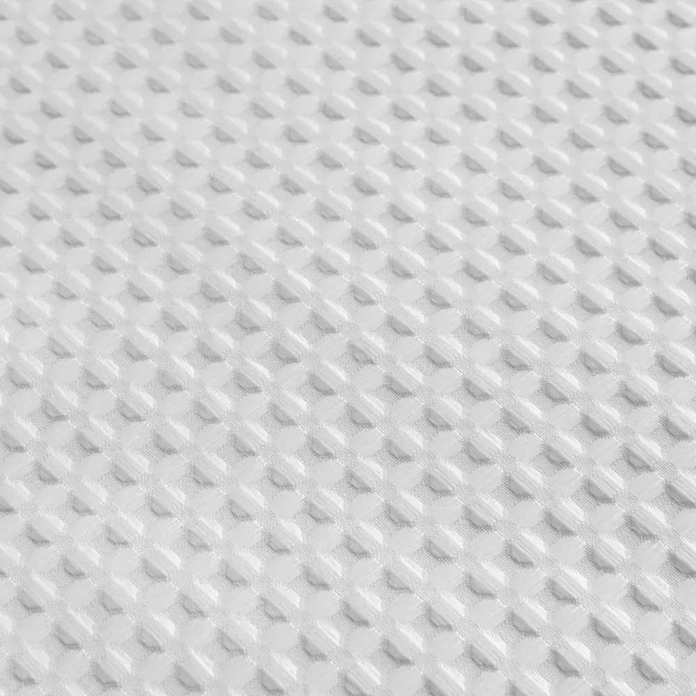 Waffle Blackout Curtains - White