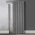 Waffle Blackout Door Curtains - Grey
