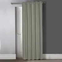 Waffle Blackout Door Curtains - Sage