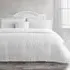 Waffle Double Duvet Set - White