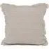Waffle Fringed Filled Cushion 2 Pack - Cream