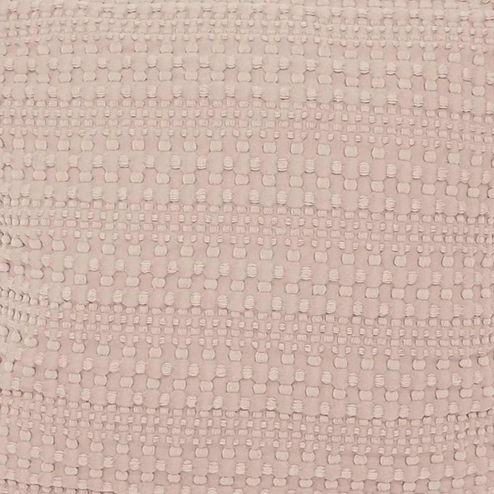 Waffle Fringed Filled Cushion 2 Pack - Pink