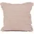 Waffle Fringed Filled Cushion 2 Pack - Pink