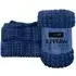 Waffle Plush Throw - Navy