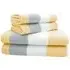 Weston Ochre Strip Bath Towel Set of 2 - Yellow, Cotton