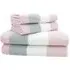Weston Strip Bath Towel Set of 2 - Pink, Cotton