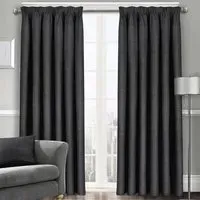 Westwood Dim-Out Curtains - Black, Polyester