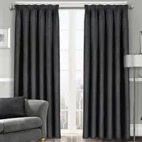 Westwood Dim-Out Curtains - Black, Polyester
