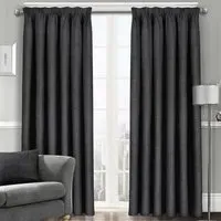 Westwood Dim-Out Curtains - Black, Polyester