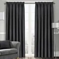 Westwood Dim-Out Curtains - Black, Polyester