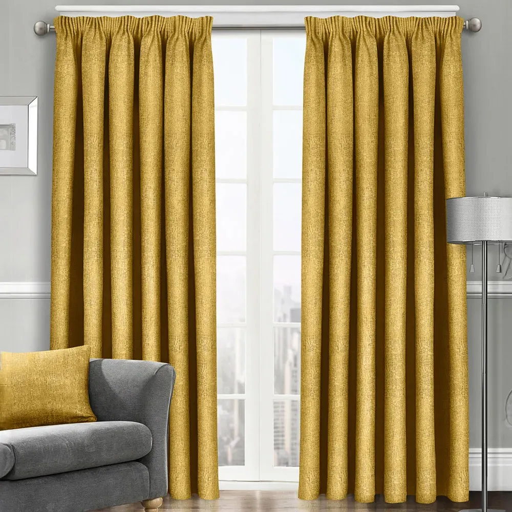 Westwood Dim-Out Curtains - Ochre, Polyester