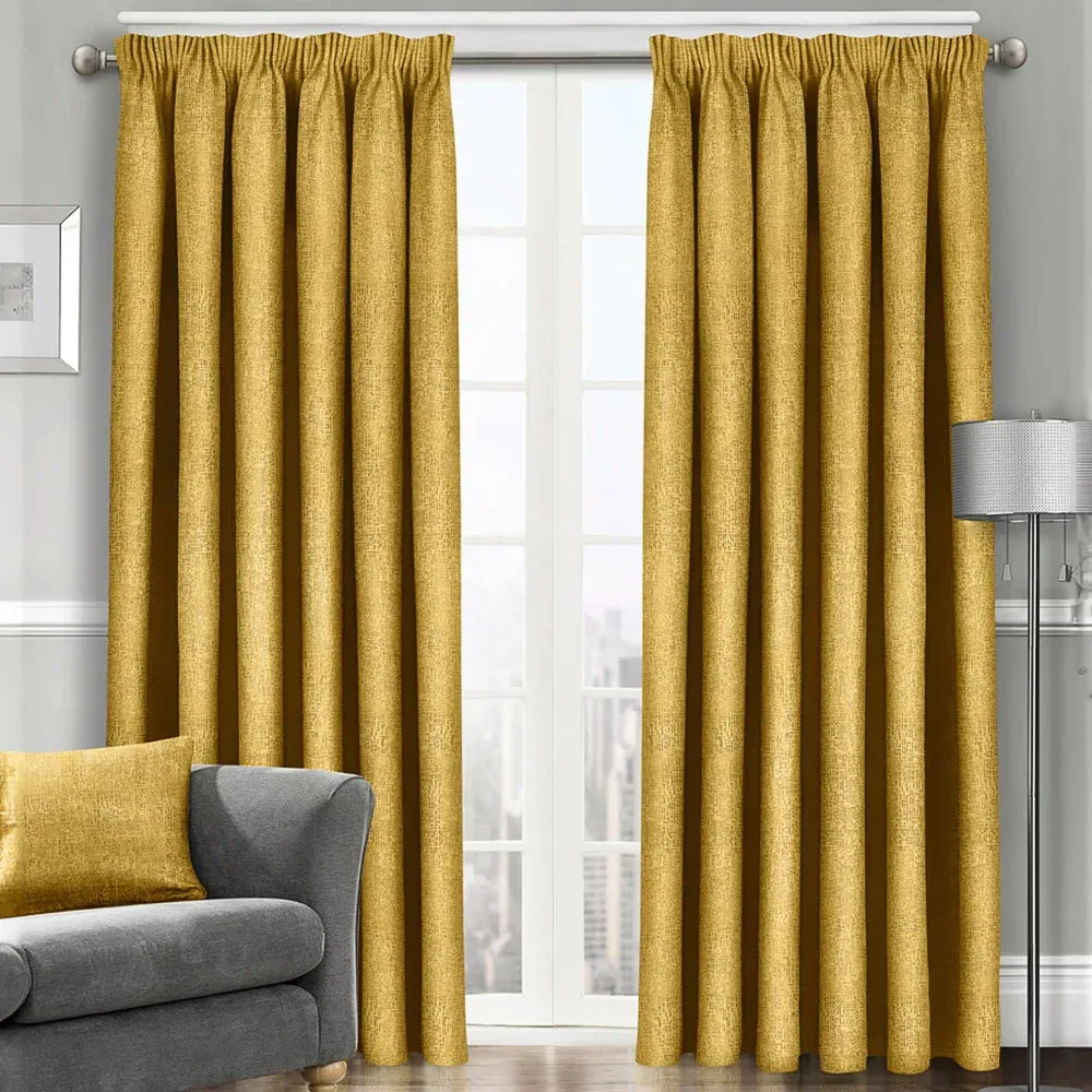 Westwood Dim-Out Curtains - Ochre, Polyester