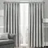 Westwood Tape Top Curtains - Silver, Polyester