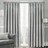 Westwood Tape Top Curtains - Silver, Polyester