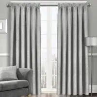 Westwood Tape Top Curtains - Silver, Polyester