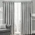 Westwood Tape Top Curtains - Silver, Polyester